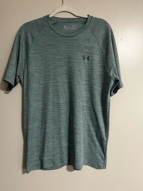 Under Armour Men's Short Sleeve Tech Tee - Seafoam/Heather Green